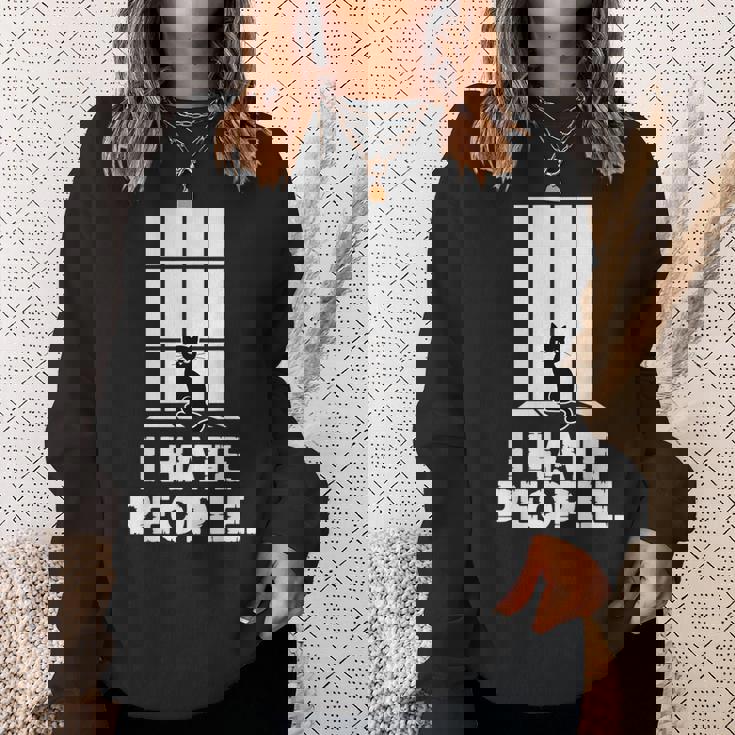 面白い 黒猫 反社会的ユーモア キティ 恋人 猫 ママ&パパ スウェットシャツ 彼女への贈り物