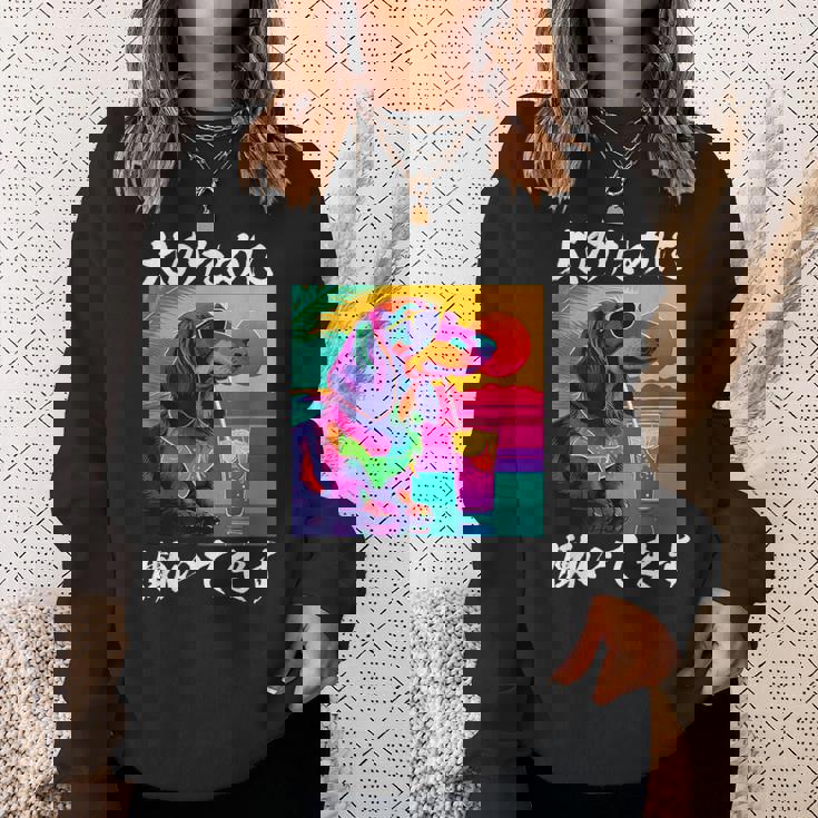 面白いtシャツ ダックスフンド イヌ わんこ メンズ 犬好き グッズ おもしろ 面白い 服 ネタ わんこ スウェットシャツ 彼女への贈り物