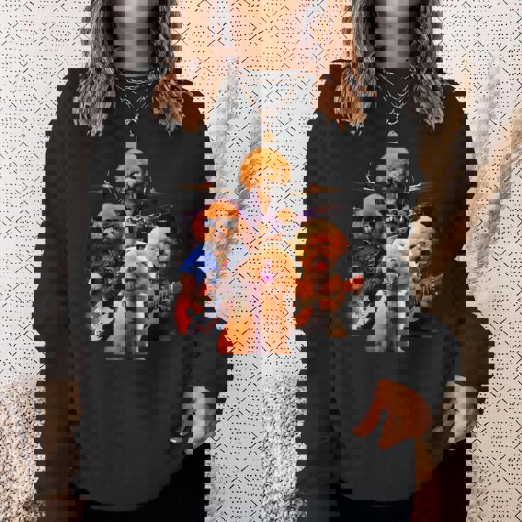 面白いtシャツ トイプードル イヌ わんこ メンズ 犬好き グッズ かわいい おもしろ 面白い 服 ネタ スウェットシャツ 彼女への贈り物