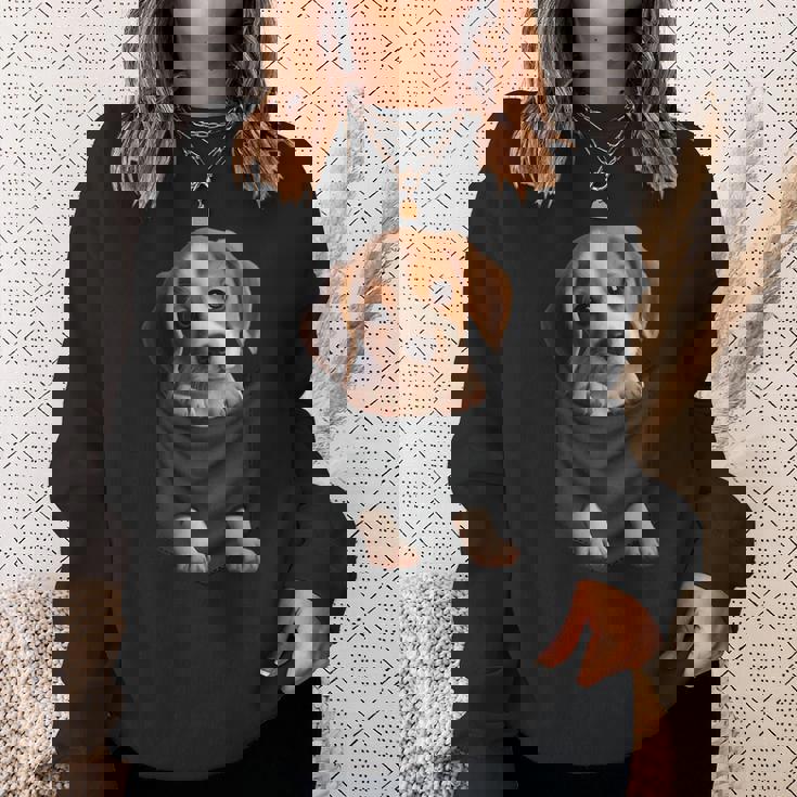 面白いtシャツ ビーグル 胸 ポケット イヌ わんこ メンズ 犬好き グッズ おもしろ 面白い 服 ネタ スウェットシャツ 彼女への贈り物