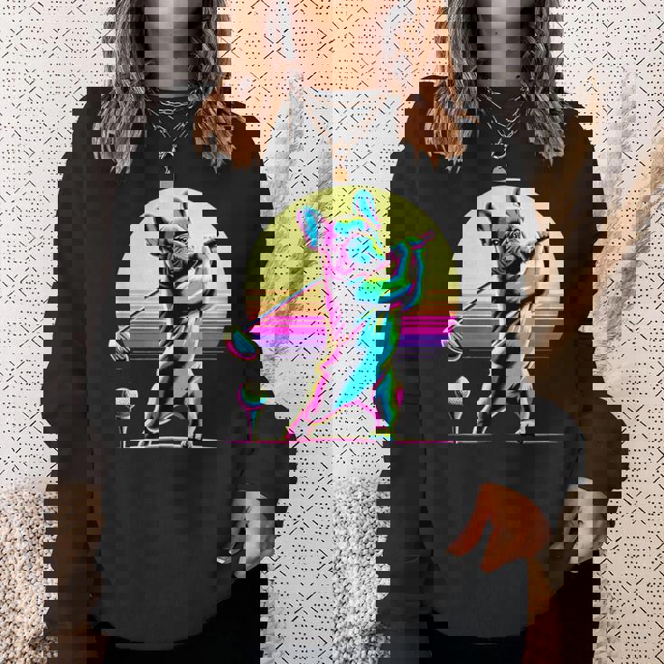 面白いtシャツ フレンチブルドッグ ゴルフ イヌ メンズ 犬 グッズ かわいい おもしろ 面白い 服 ネタ スウェットシャツ 彼女への贈り物