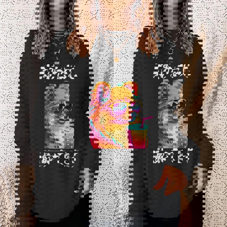 面白いtシャツ ポメラニアン イヌ わんこ メンズ 犬好き グッズ おもしろ 面白い 服 ネタ わんこ スウェットシャツ 彼女への贈り物