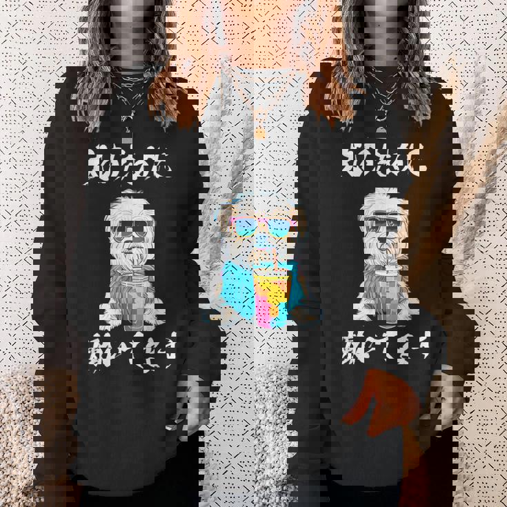 面白いtシャツ マルチーズ 犬 イヌ わんこ メンズ 犬好き グッズ おもしろ 面白い 服 ネタ わんこ スウェットシャツ 彼女への贈り物