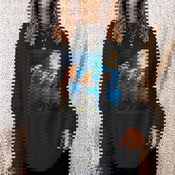 面白いtシャツ モルモット おもしろ 動物 かわいい メンズ グッズ 面白い 服 ネタ 子供 キッズ 雑貨 スウェットシャツ 彼女への贈り物