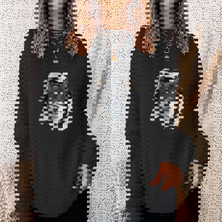 面白いtシャツ 柴犬 イヌ わんこ メンズ 犬好き グッズ かわいい おもしろ 面白い 服 ネタ スウェットシャツ 彼女への贈り物