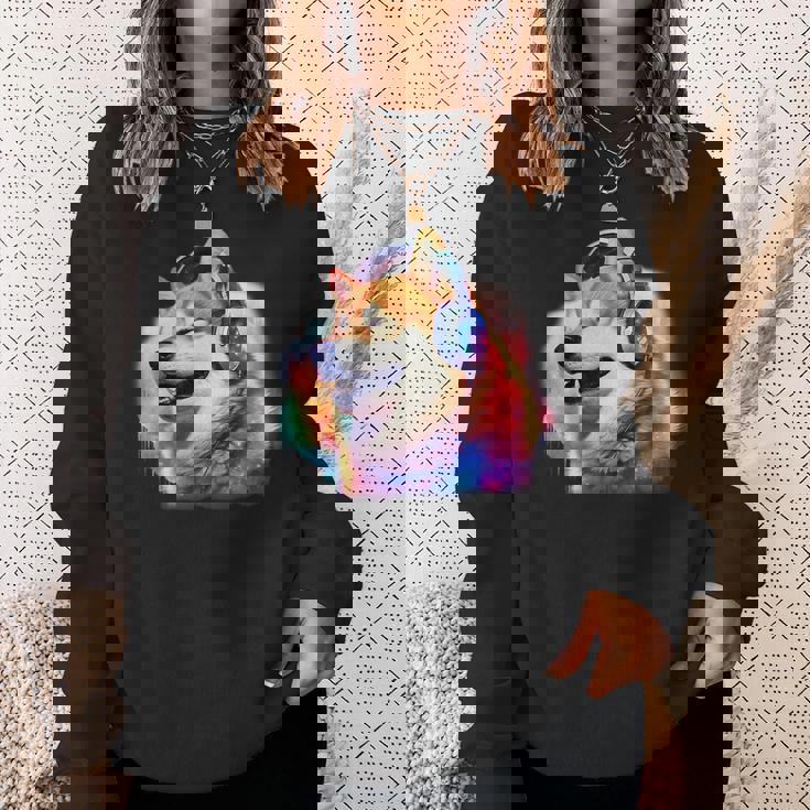 面白いtシャツ 柴犬 ゲーム 音楽 イヌ わんこ メンズ 犬好き グッズ おもしろ 面白い 服 ネタ スウェットシャツ 彼女への贈り物