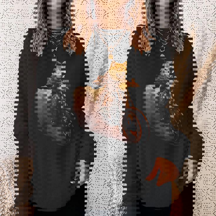 面白いtシャツ 柴犬 バイク イヌ わんこ メンズ 犬好き グッズ かわいい おもしろ 面白い 服 ネタ スウェットシャツ 彼女への贈り物