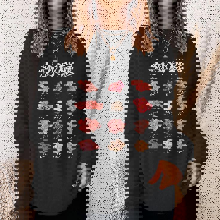 面白いtシャツ 焼肉 肉 種類 文字入り メンズ おもしろ 面白い 服 おもしろグッズ 文字tシャツ ネタ バーベキュー スウェットシャツ 彼女への贈り物