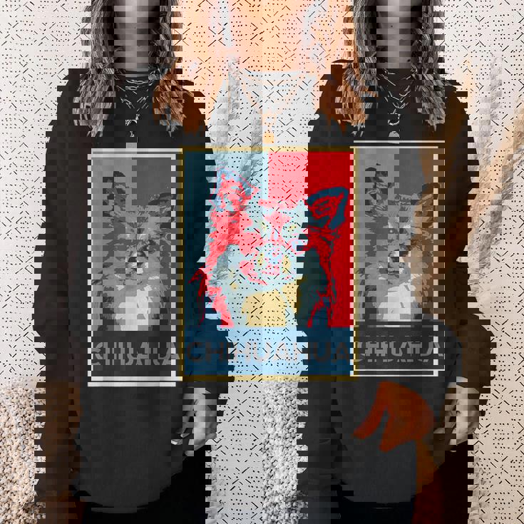 面白いtシャツ 犬 チワワ わんこ メンズ レディース オリジナル おもしろ グッズ 面白い 夏 服 ネタ スウェットシャツ 彼女への贈り物