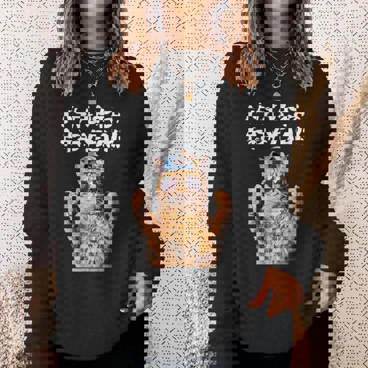 面白いtシャツ 猫 ネコ バカも休み休み 猫好き グッズ おもしろ 面白い 服 ネタ にゃんこ 猫の下僕 スウェットシャツ 彼女への贈り物