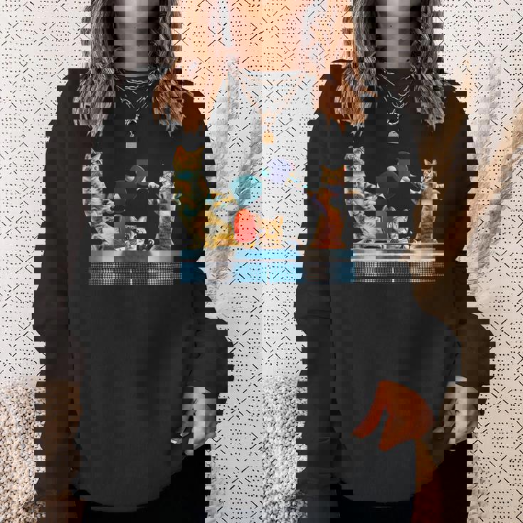 面白いtシャツ 猫 ネコ メンズ 卓球 猫好き グッズ おもしろ 面白い 服 ネタ にゃんこ 猫の下僕 スウェットシャツ 彼女への贈り物