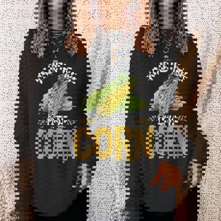 面白いとうもろこし野菜 とうもろこし スウェットシャツ 彼女への贈り物