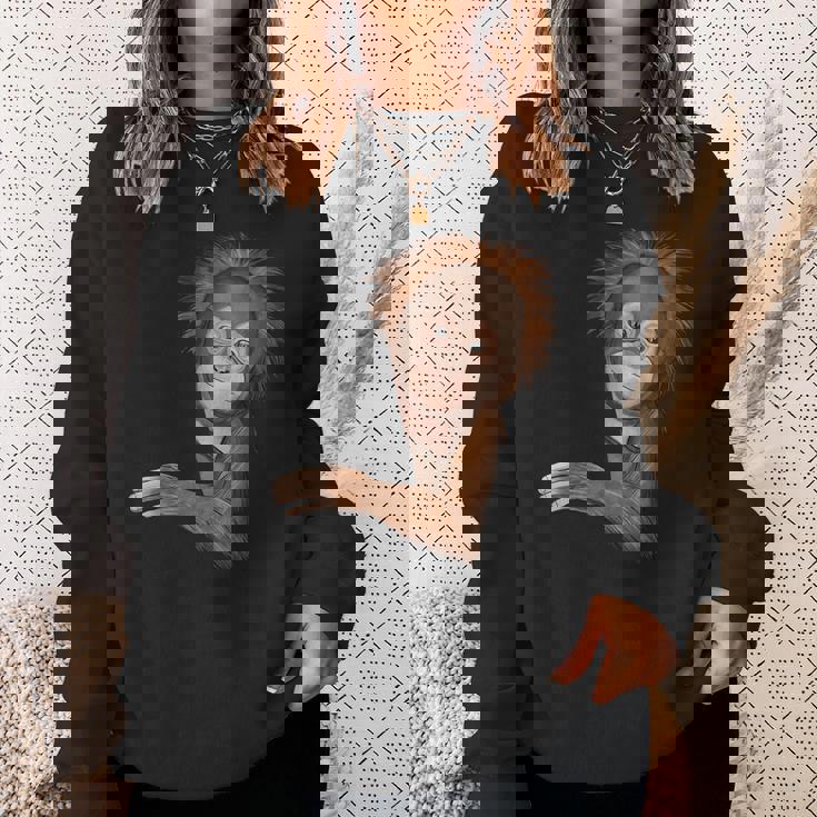 面白いオランウータン スウェットシャツ 彼女への贈り物