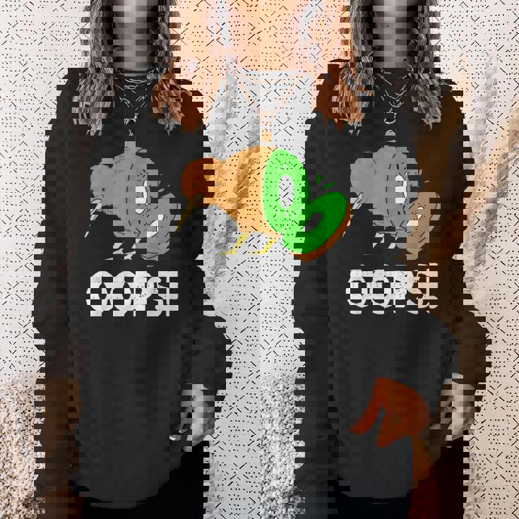 面白いキウイフルーツ キウイ鳥 スウェットシャツ 彼女への贈り物