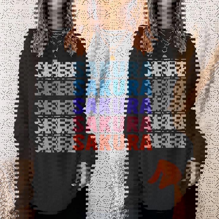 面白いギフト名 さくら 名前入り スウェットシャツ 彼女への贈り物