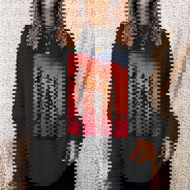 面白いダビングサイレンヘッド ヴィンテージミームキャラクター キッズギフト スウェットシャツ 彼女への贈り物