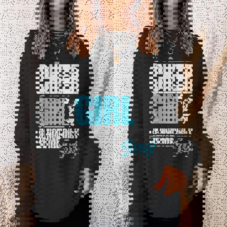 面白いチアリーダーシャツ かわいいチアリーディングガールギフト スウェットシャツ 彼女への贈り物