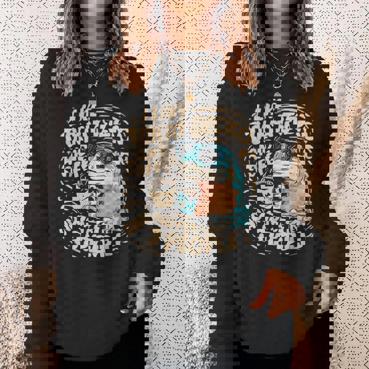 面白いトッケイヤモリの飼い主が爬虫類のトカゲを言う スウェットシャツ 彼女への贈り物