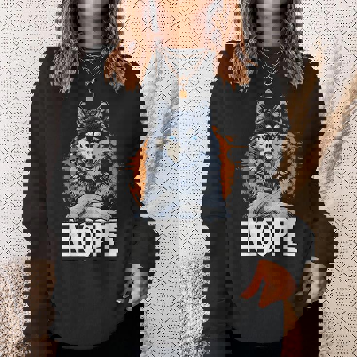 面白いハスキー T、犬の飼い主のための面白い犬の散歩服 スウェットシャツ 彼女への贈り物