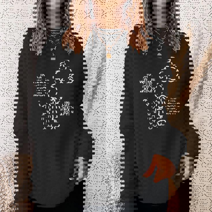 面白いプログラミングソフトウェア開発者から作られた雲とは スウェットシャツ 彼女への贈り物