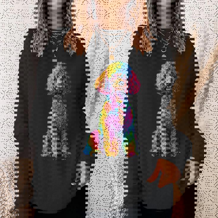 面白いプードル犬 動物愛好家 犬の飼い主 プードル犬 Poodle Animal Lover Dog Owner スウェットシャツ 彼女への贈り物