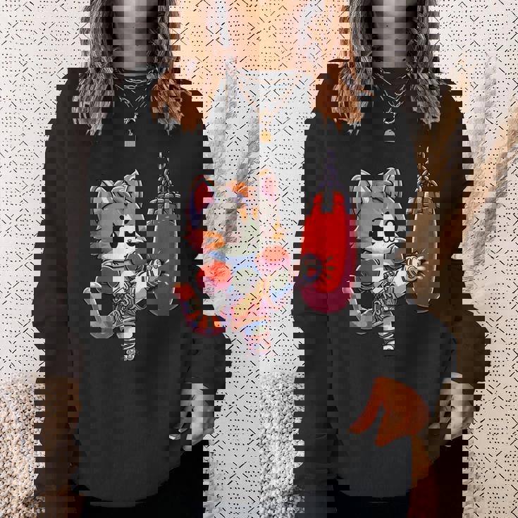 面白いムエタイ スウェットシャツ 彼女への贈り物