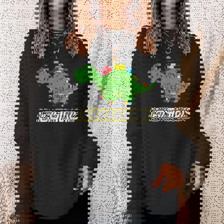 面白い恐竜 レゴサウルス レゴ ザウルス 恐竜 スウェットシャツ 彼女への贈り物