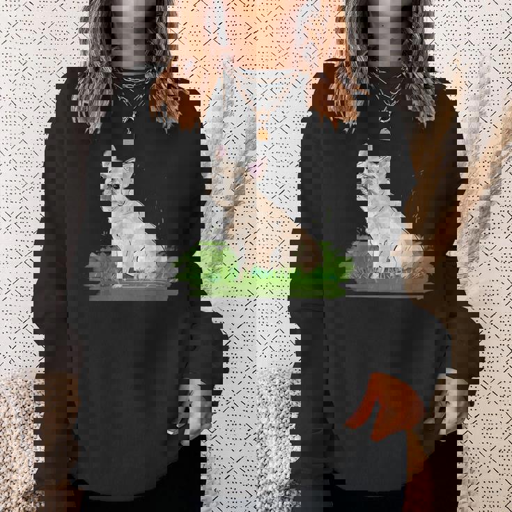 面白い手描きの犬-フレンチブルドッグ愛好家の贈り物 French Bulldogs Lovers スウェットシャツ 彼女への贈り物