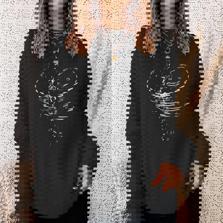 音楽のシンボル 音楽家 作曲家 音楽好き リズム スウェットシャツ 彼女への贈り物