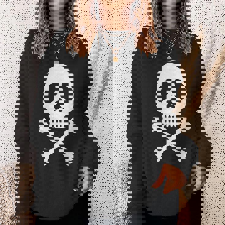 頭蓋骨、宇宙海賊、船長、パーティー、ハロウィーン、カーニバル スウェットシャツ 彼女への贈り物