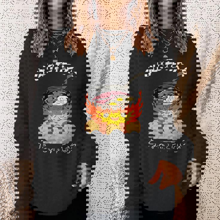 食品愛好家、カルシファーのベーコン、エッグクック。 スウェットシャツ 彼女への贈り物