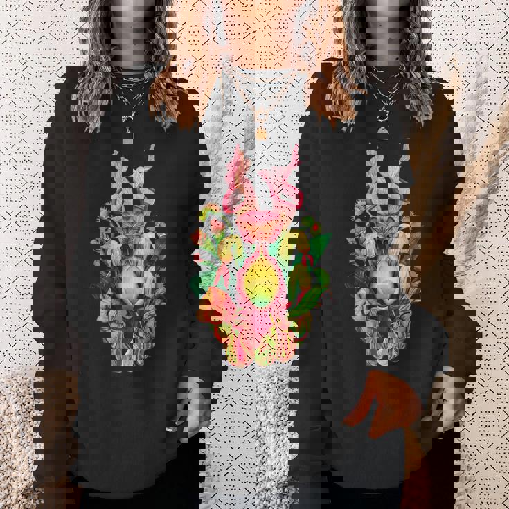 食虫植物 ネイチャーアート 食虫植物 サラセニア スウェットシャツ 彼女への贈り物