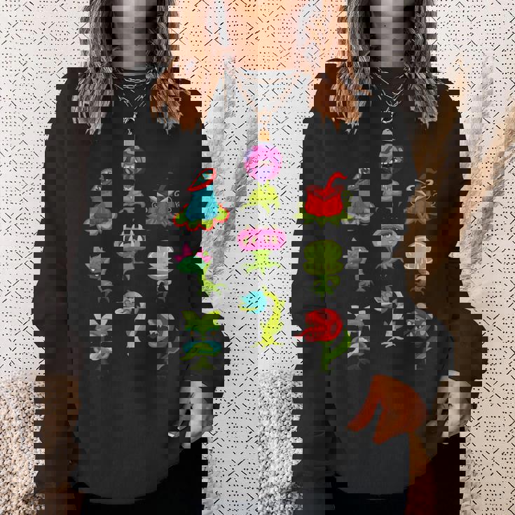 食虫植物 恋人 キッズ サラセニア ヴィーナス ハエトラップ スウェットシャツ 彼女への贈り物