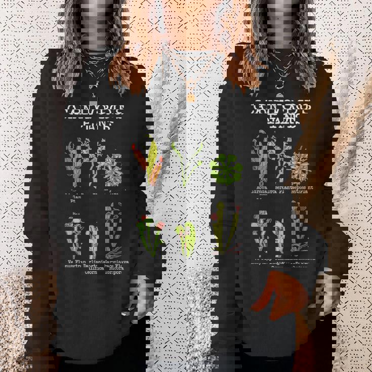 食虫植物 種 サラセニア ハエトリグサ スウェットシャツ 彼女への贈り物