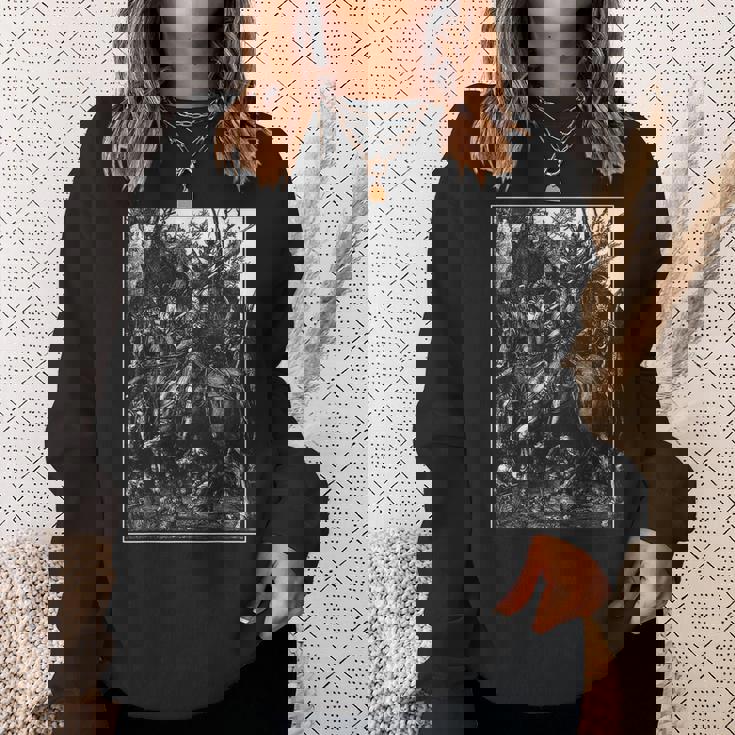 騎士、死と悪魔 1513 アルブレヒト・デューラー 銅彫刻 スウェットシャツ 彼女への贈り物