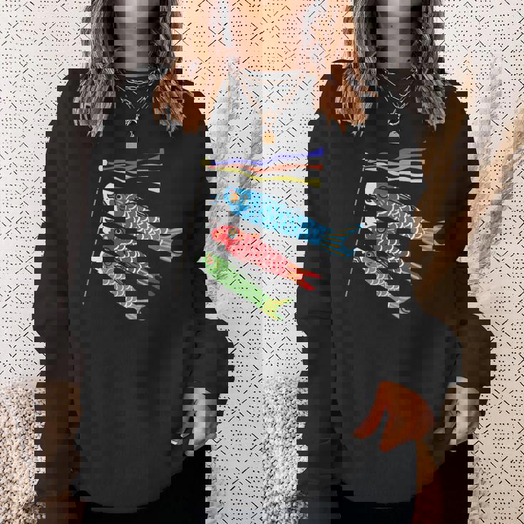 鯉鯉 鯉のぼり 旗 こどものひ スウェットシャツ 彼女への贈り物