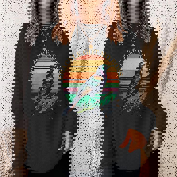 鳥 グラフィック グラックル 鳥の恋人 グラックル Got No Boss スウェットシャツ 彼女への贈り物