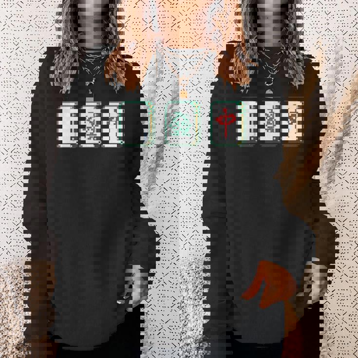 麻雀 白 發 中 Mahjong 麻雀牌 発 スウェットシャツ 彼女への贈り物