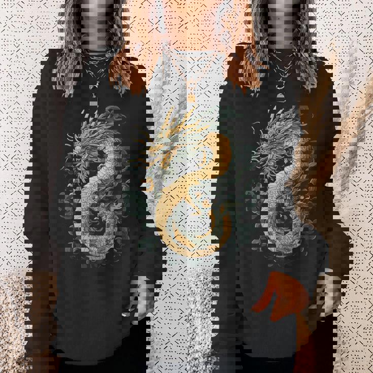 龍人 龍神 ドラゴン グラフィック 神話ドラゴン 龍神竜 スウェットシャツ 彼女への贈り物