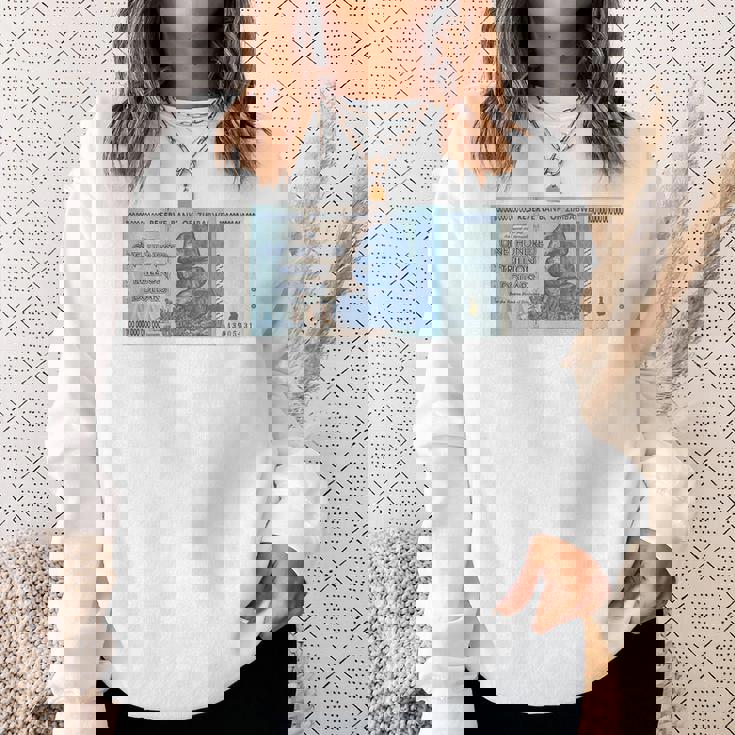 100兆 ジンバブエドル スウェットシャツ 彼女への贈り物