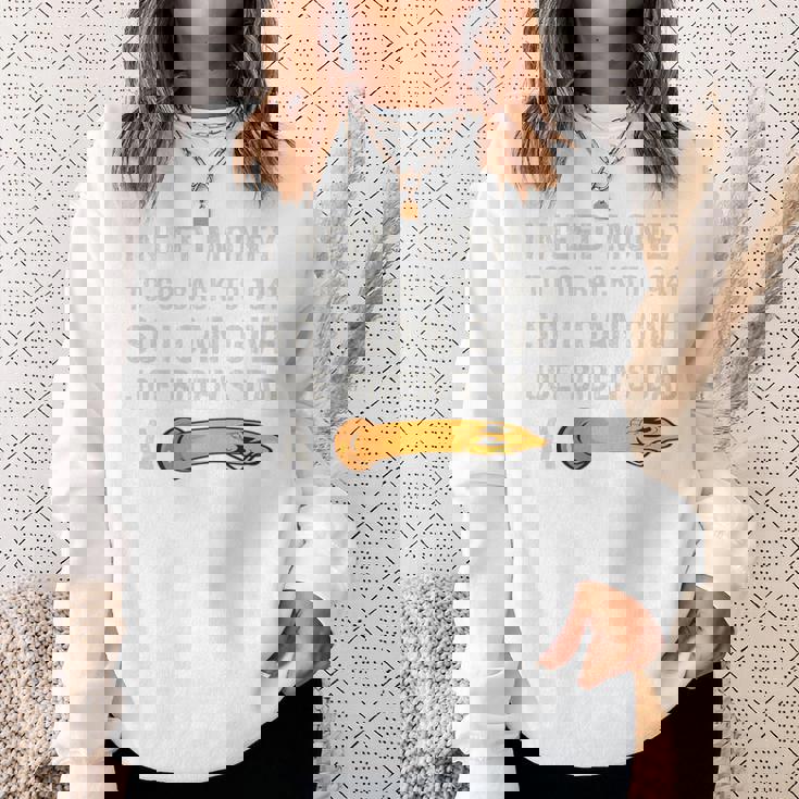 1941 年に戻るにはお金が必要 アンチ ジョー バイデン On Back 長袖tシャツ スウェットシャツ 彼女への贈り物