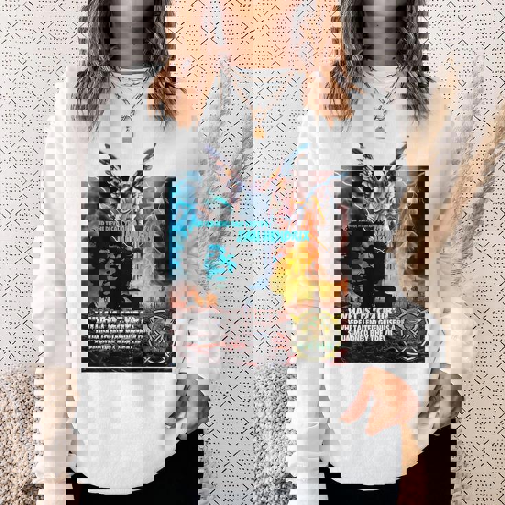 The 27 Club_Jimi Hendrix_001_Back Printed スウェットシャツ 彼女への贈り物