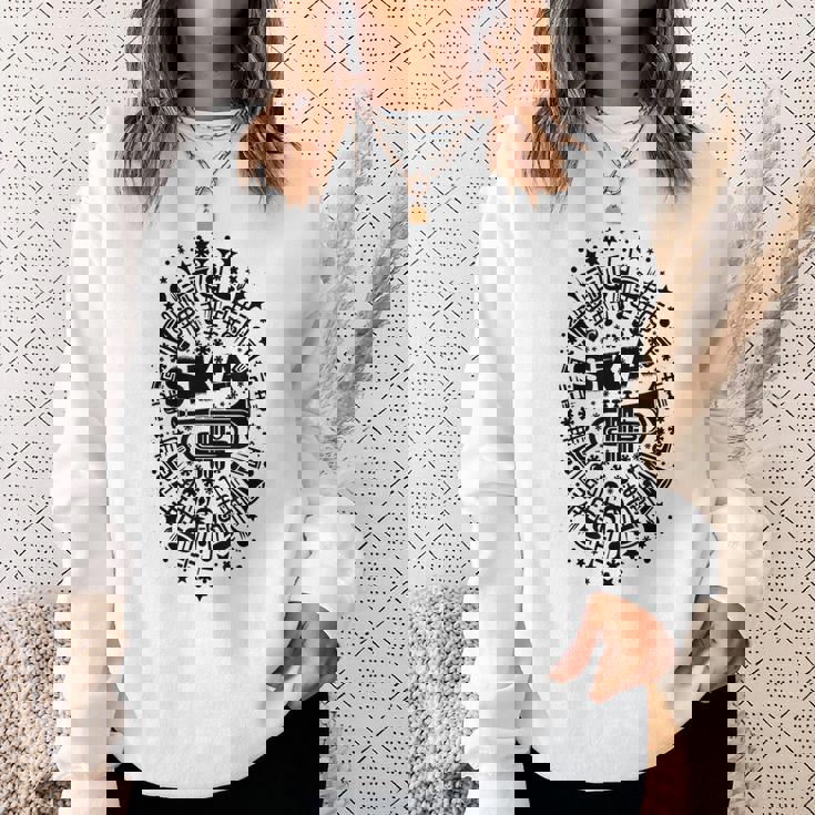 2トーン スカトランペット奏者 サムプリント スウェットシャツ 彼女への贈り物