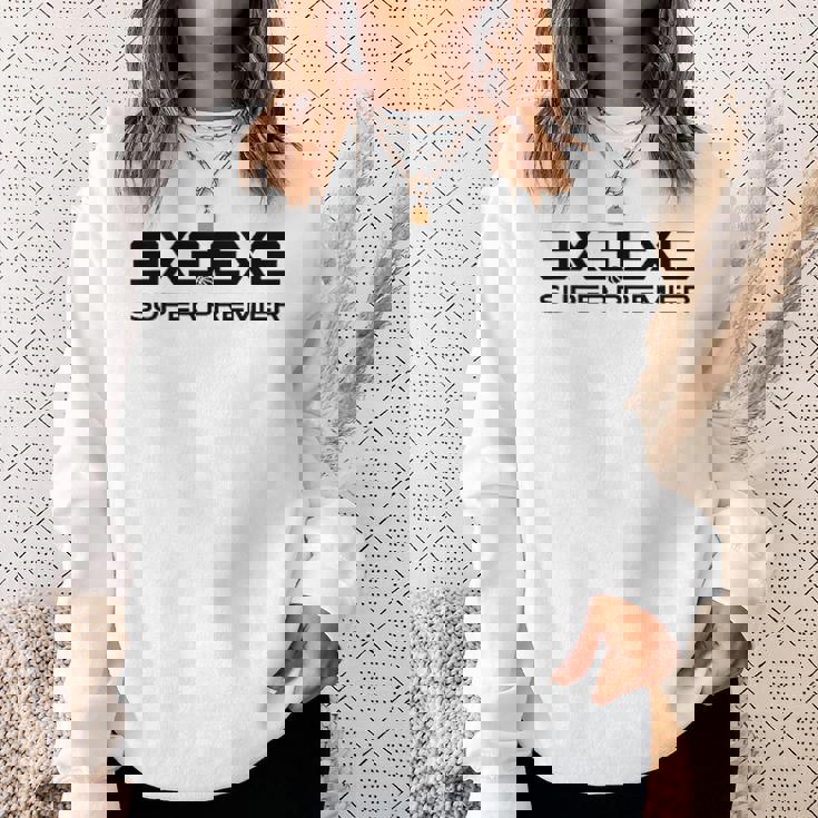 3X3Exeuper Premier ワンポイントロゴ スウェットシャツ 彼女への贈り物