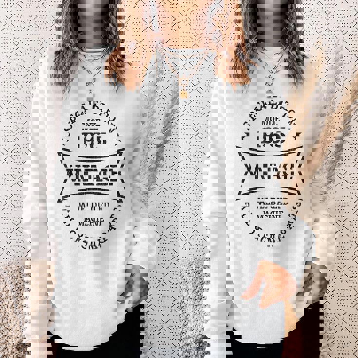 60Th Birthday 60歳 1965年生まれ ヴィンテージ 60年 スウェットシャツ 彼女への贈り物