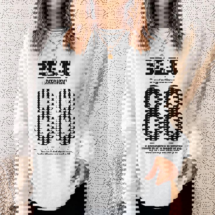 88歳 米寿祝い 長寿祝い おもしろ 米寿 長袖tシャツ スウェットシャツ 彼女への贈り物