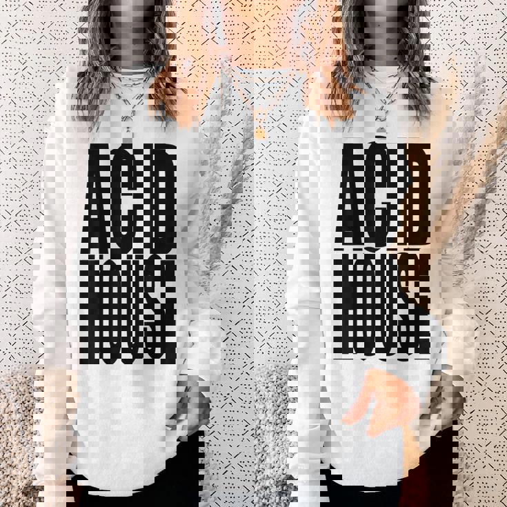 Acid House Music 90年代 Edm Rave Festival Dance Lover スウェットシャツ 彼女への贈り物