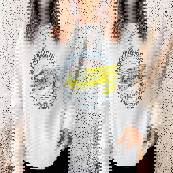 Aeroplane Rides カスタム フライングサーカス 複葉機 スウェットシャツ 彼女への贈り物