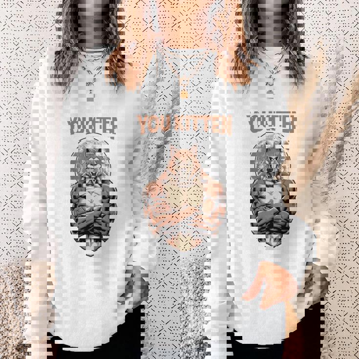 Alpha Wolf I 'Ll Protect You Kitten No Matter What Dominance 長袖tシャツ スウェットシャツ 彼女への贈り物