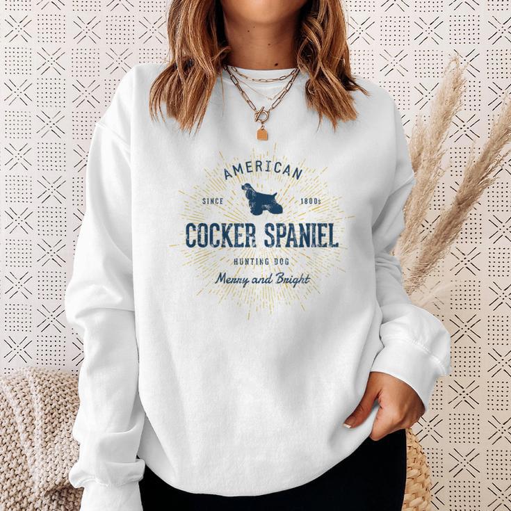 American Cockerpaniel ギフトヴィンテージアメリカン・コッカー・スパニエル スウェットシャツ 彼女への贈り物